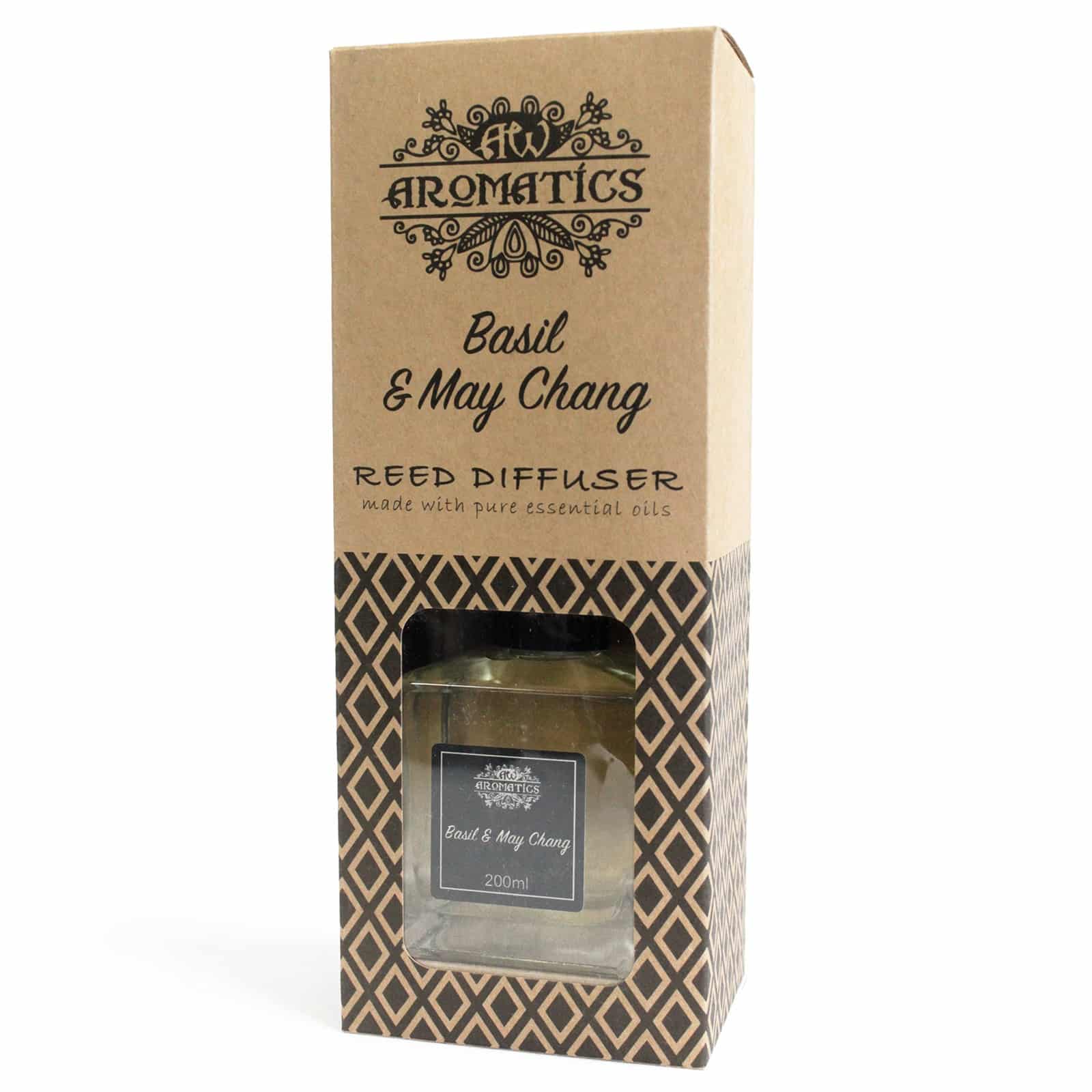 200ml Basil & Maychang Essential Oil Reed Diffuser-3