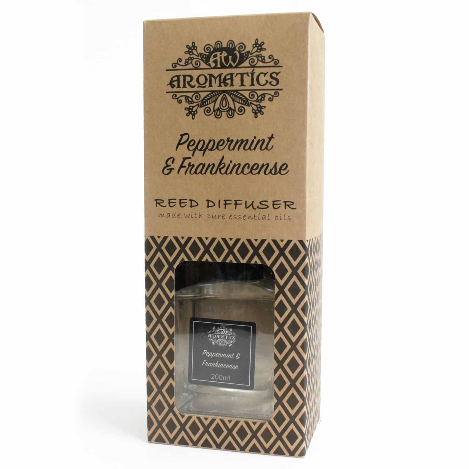 200ml Peppermint & Frankincense Essential Oil Reed Diffuser-3