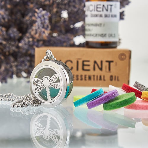 Aromatherapy Diffuser Necklace - Dragonfly 25mm-2