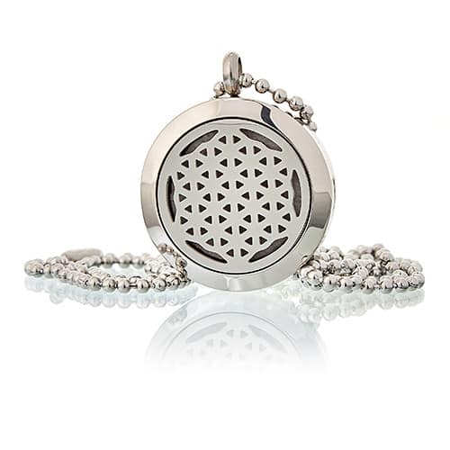 Aromatherapy Diffuser Necklace - Flower of Life 25mm-3