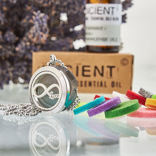 Aromatherapy Diffuser Necklace - Infinity Love 25mm-2