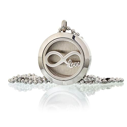 Aromatherapy Diffuser Necklace - Infinity Love 25mm-3