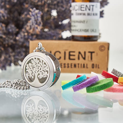 Aromatherapy Diffuser Necklace - Tree of Life 25mm-2
