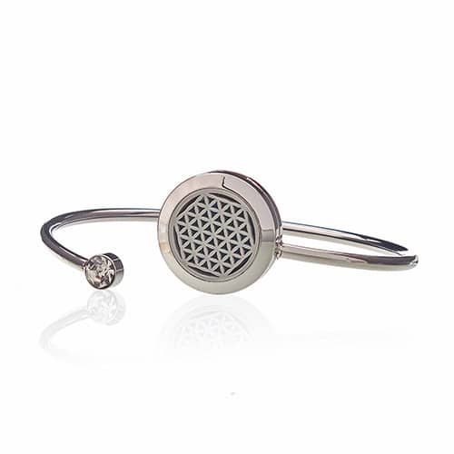 Aromatherapy Jewellery Crystal Bracelet - Flower of Life - 20mm
