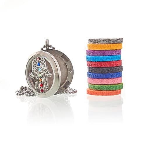 Aromatherapy Jewellery Necklace - Hamsa Chakra - 30mm-3