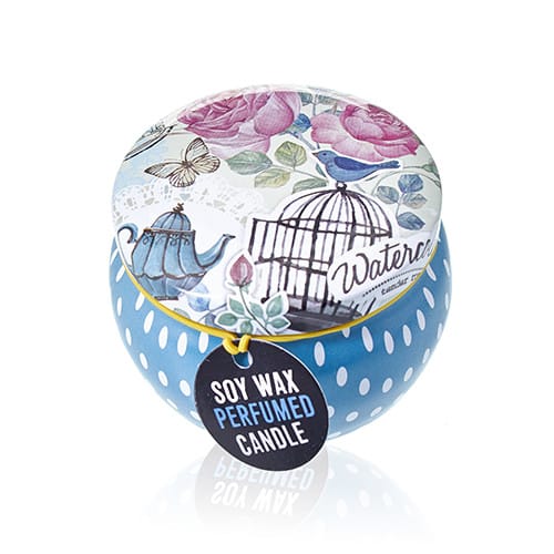 Art Tin Candle - Assorted Design - Parisian Weekend - Peonies-2