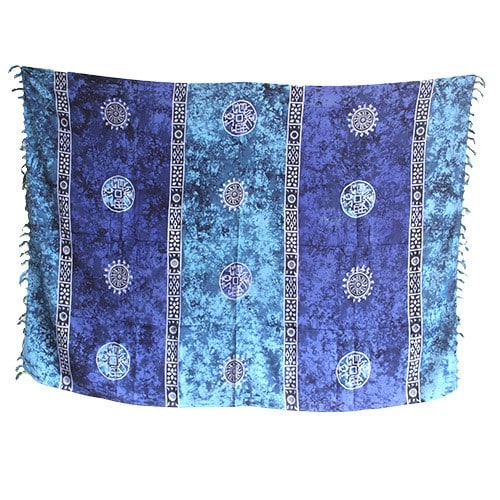 Bali Celtic Sarongs - Lucky Coins (4 Assorted Colours)-4