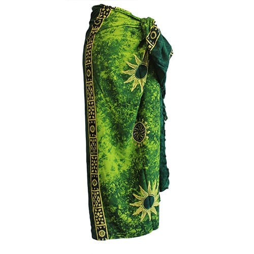 Bali Celtic Sarongs - Sun Symbols (4 Assorted Colours)