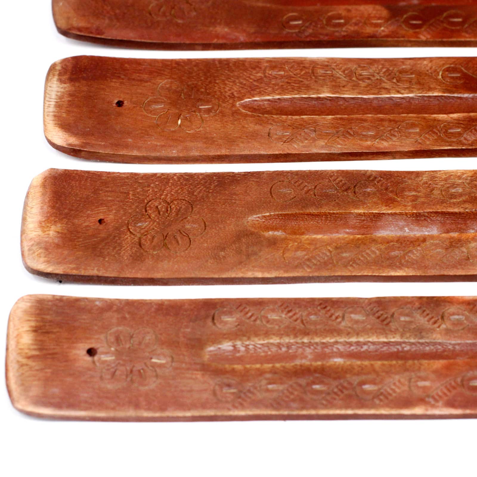 Carved Mango Wood Ashcatcher 10"-2