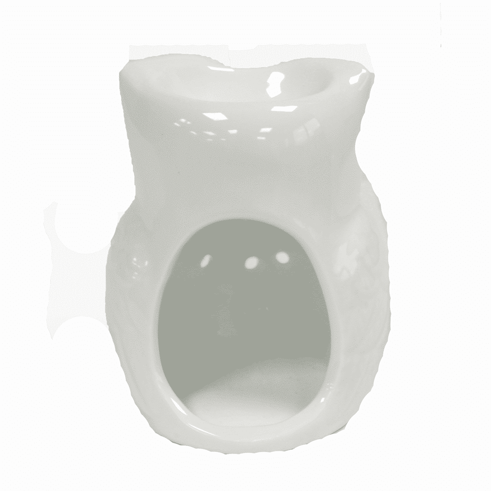 Classic White Oil Burner - Tall Owl-4