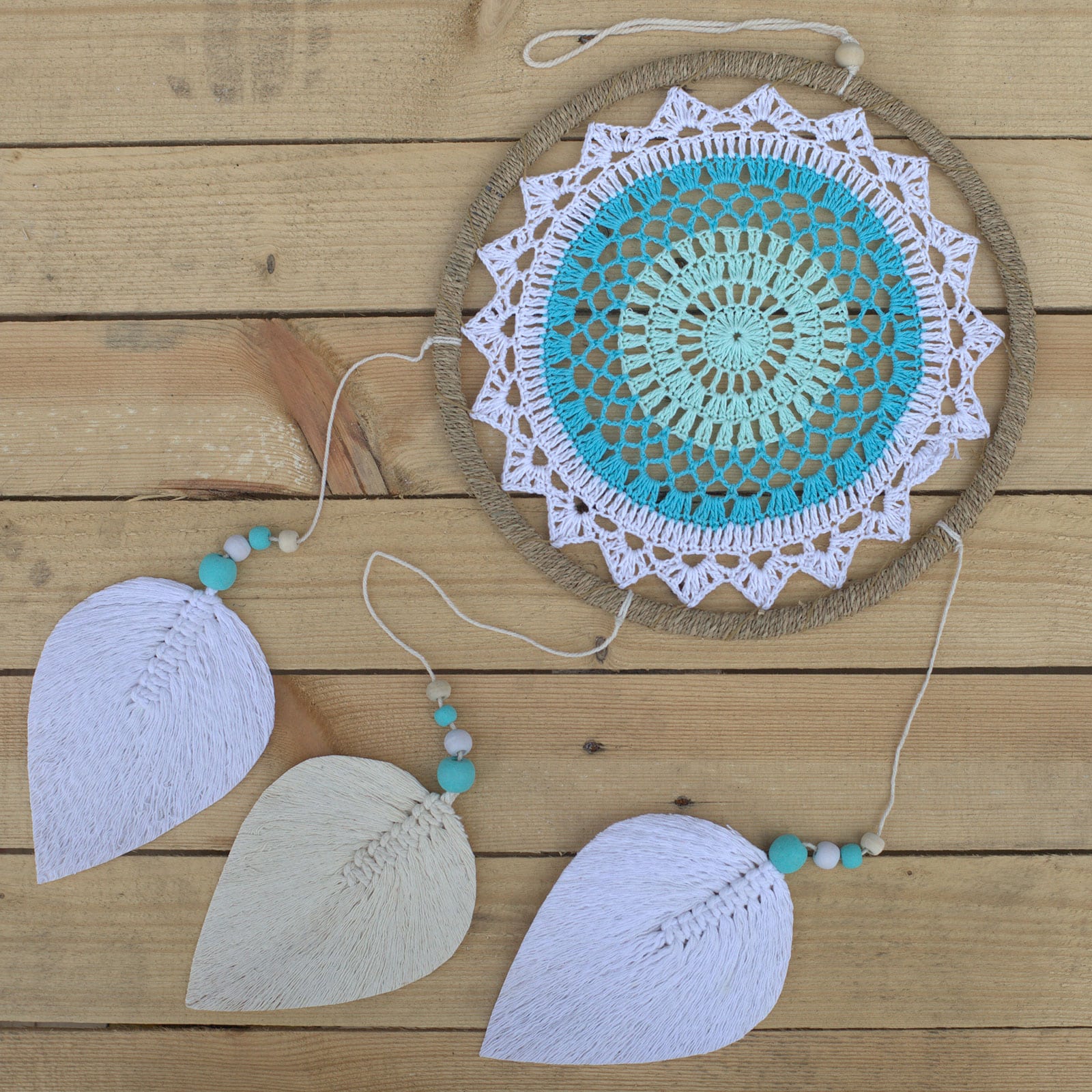 Dream Catcher - Large Turquoise Elemental Spirits-3