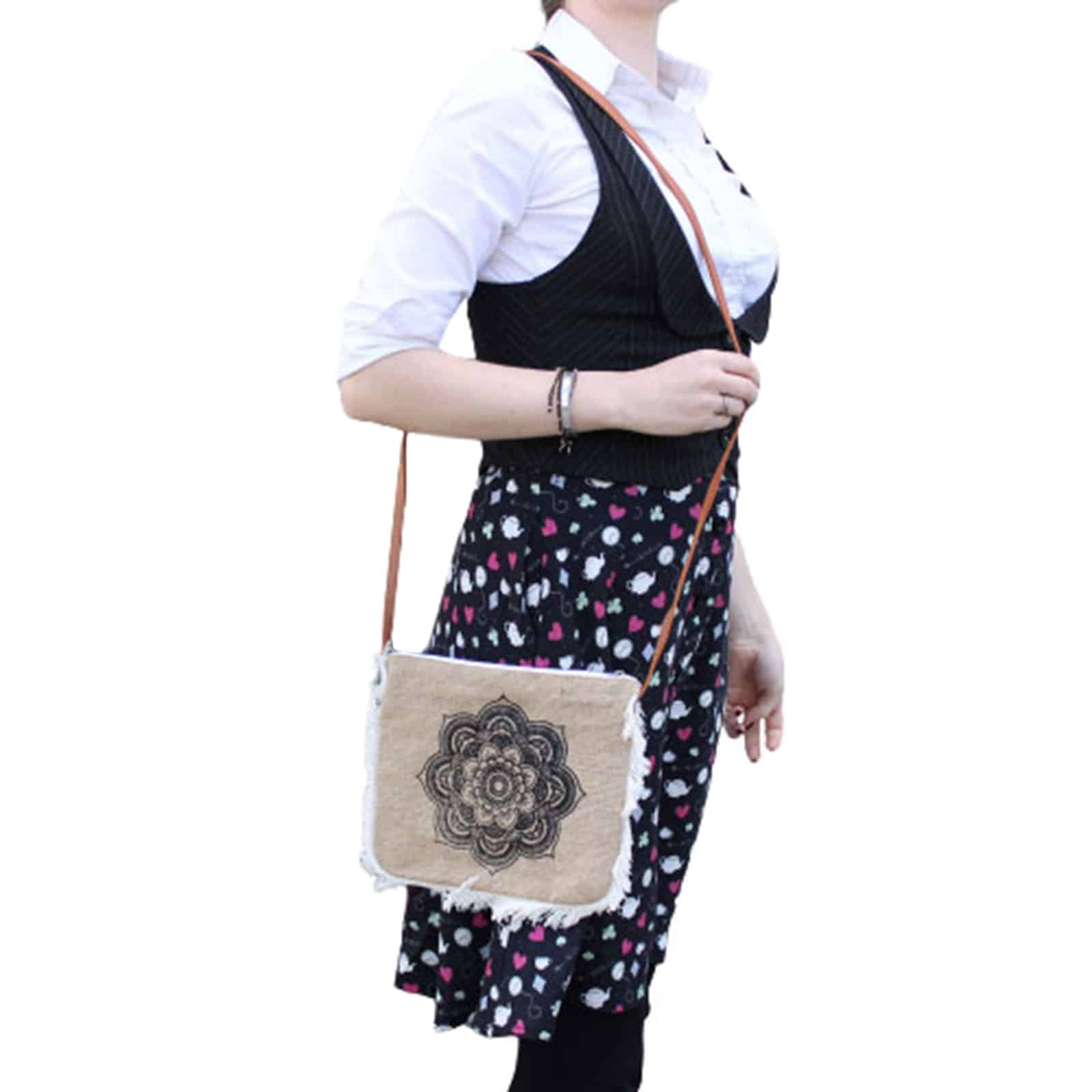 Fab Fringe Bag - Mandela Print-2