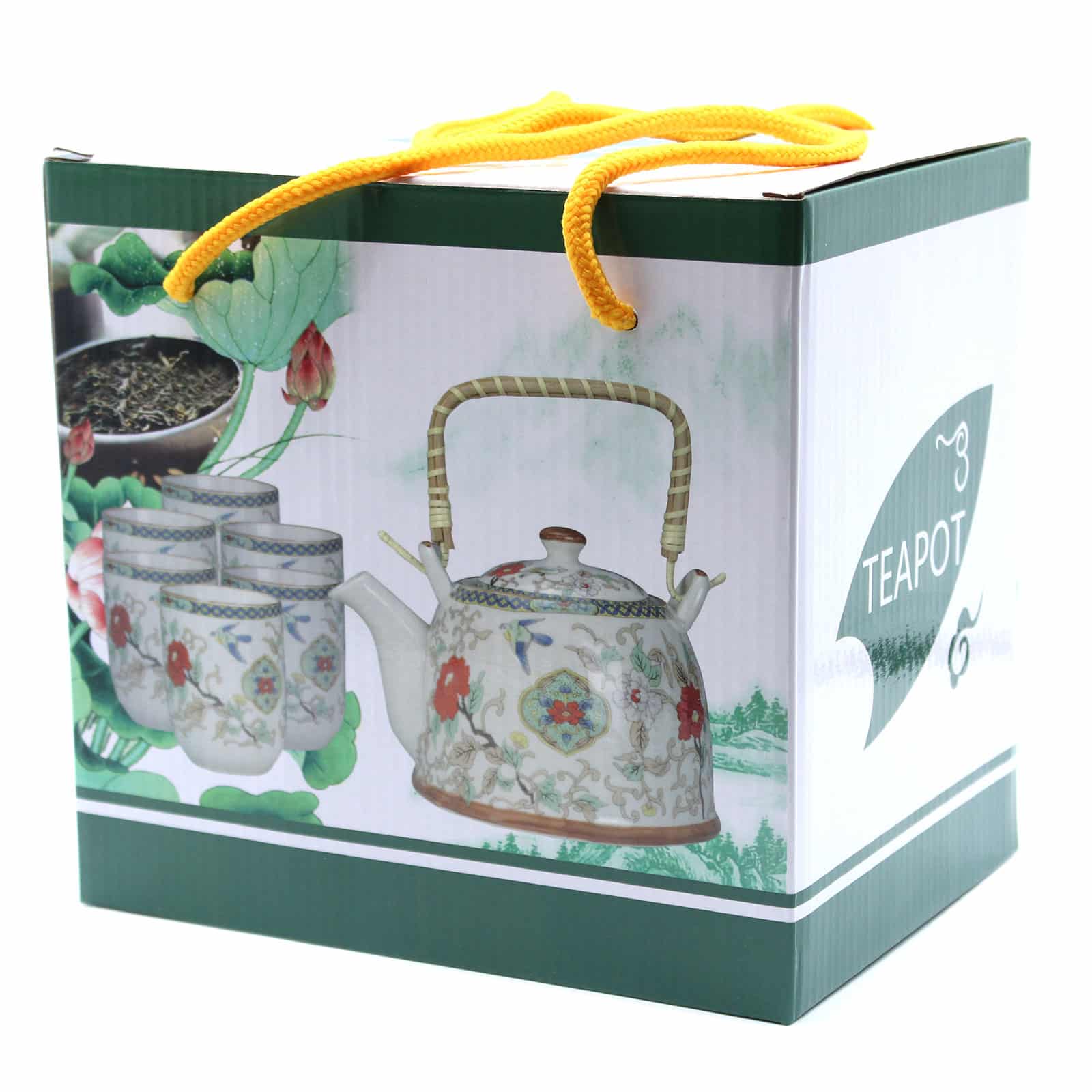 Herbal Teapot Set - White Stone Oriental-4
