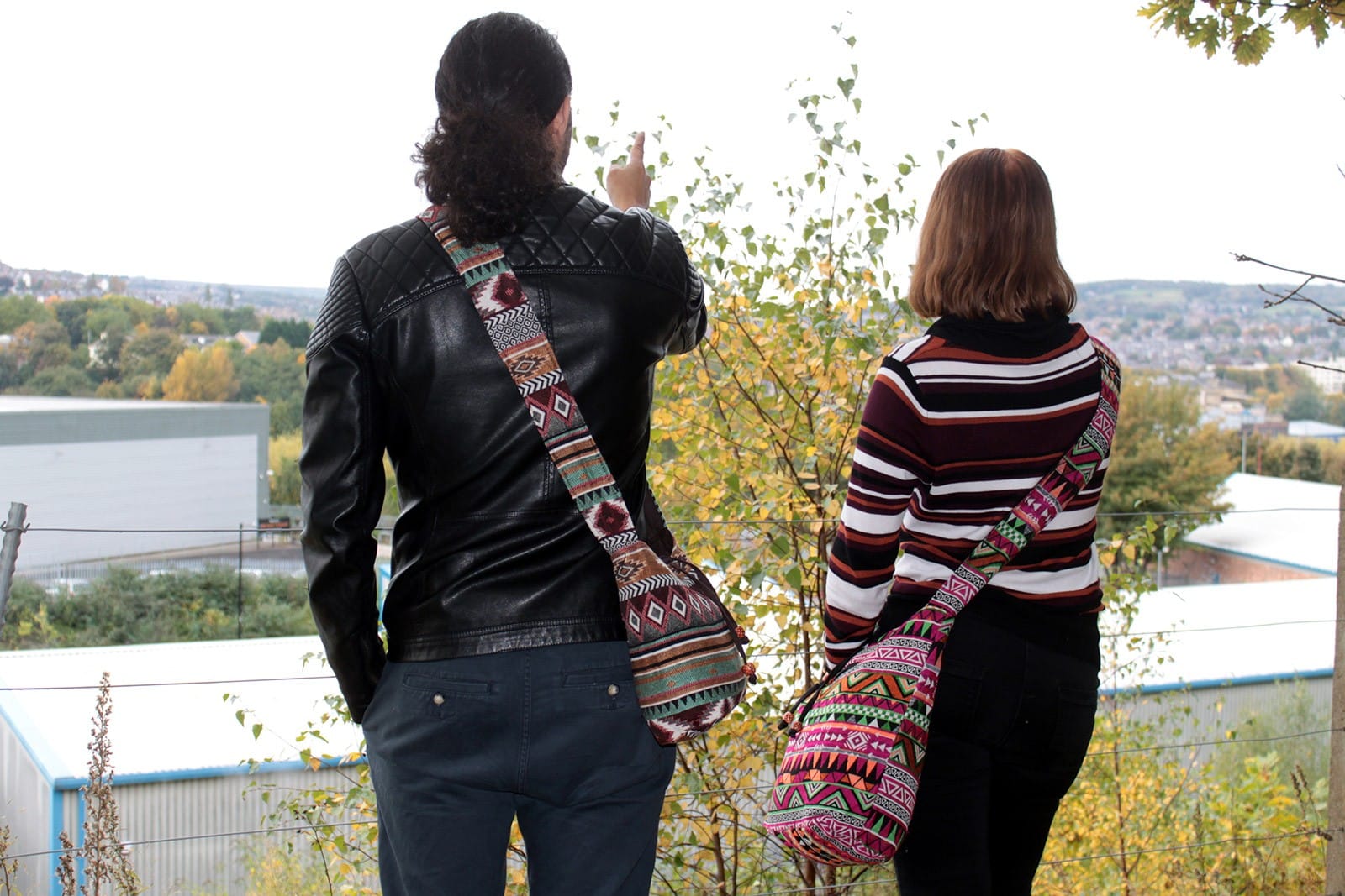 Jacquard Bag - Pink Student Back-2