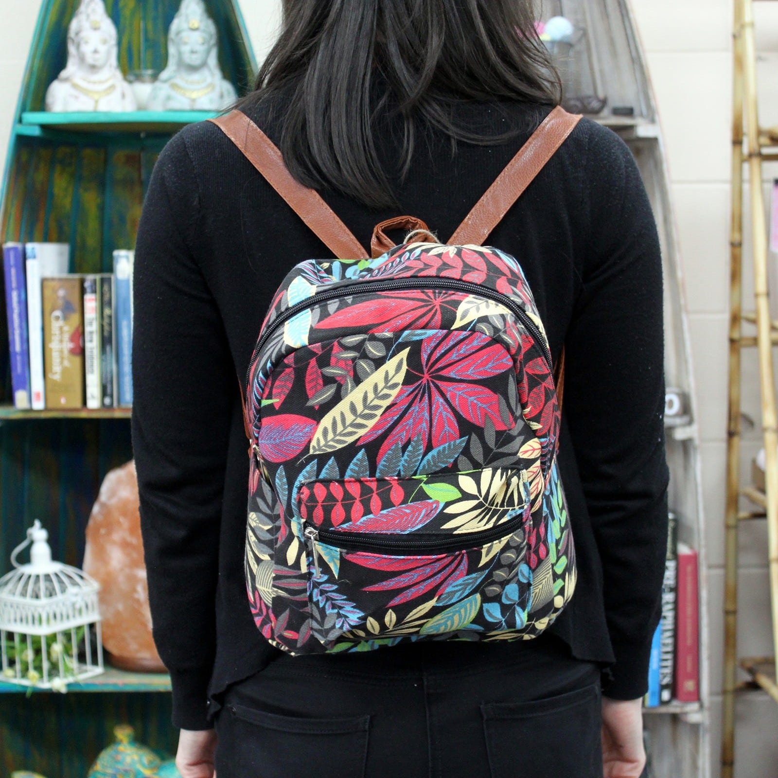 Jungle Bag - Undersized Backpack - Black / Orange-2