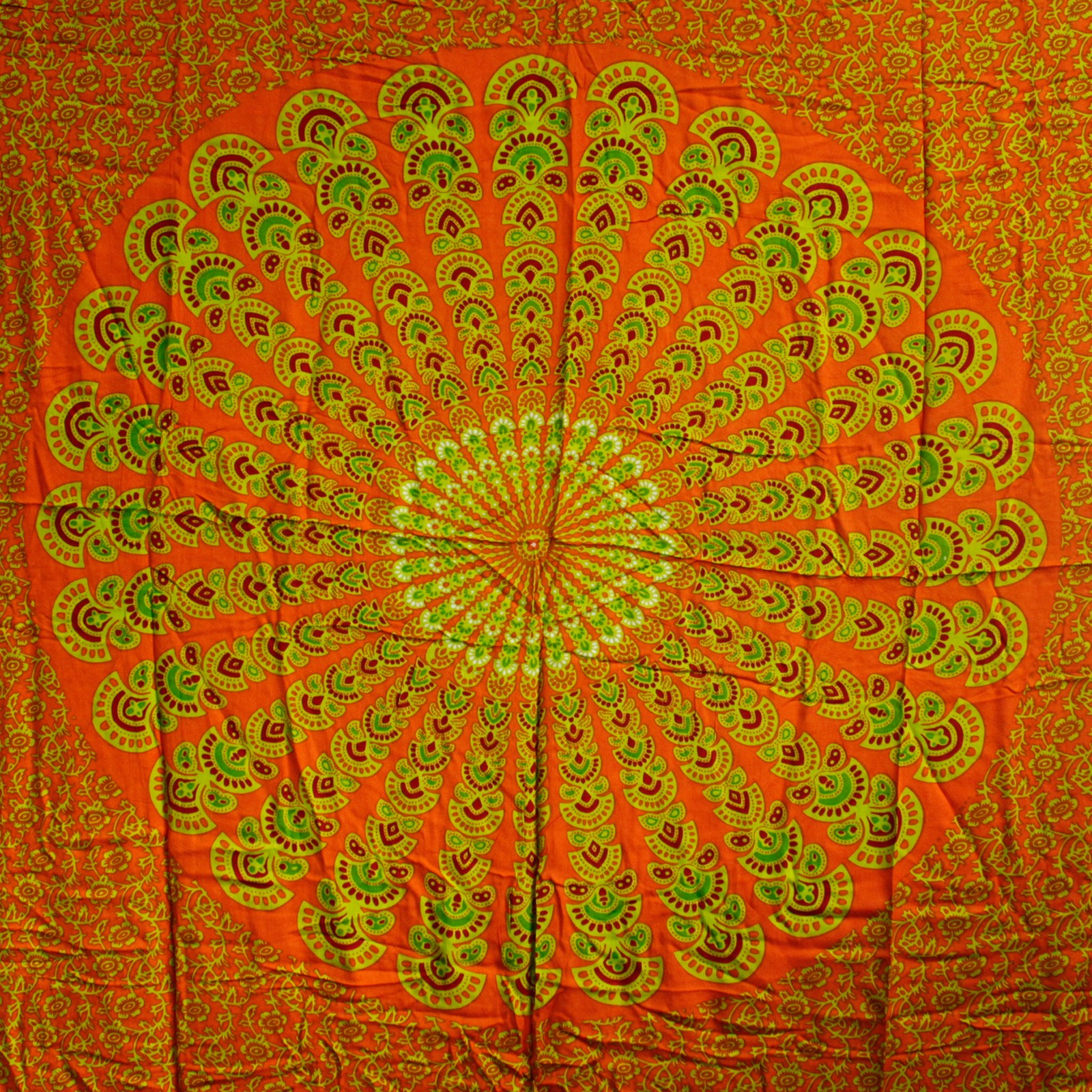 Lime Orange Mandala Sarongs-2