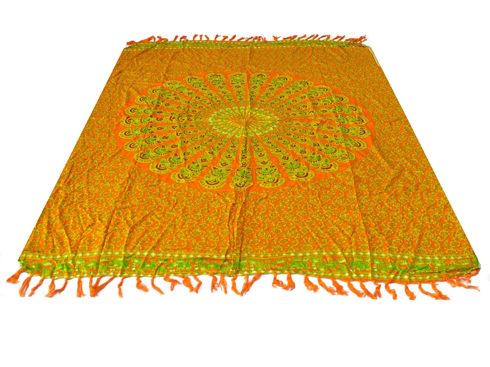 Lime Orange Mandala Sarongs-3