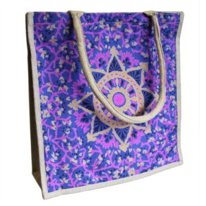 Lrg Shopping Bag 40x40cm Blue Alpana (asst)