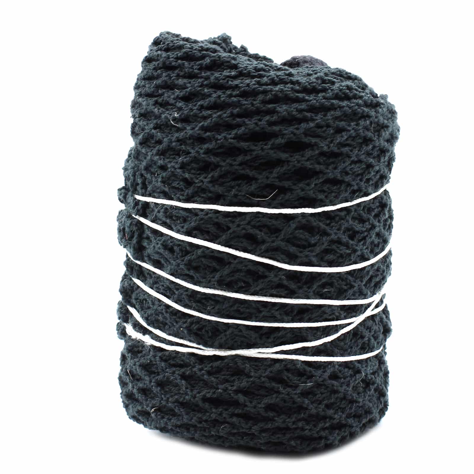 Pure Cotton Mesh Bag - Black-4