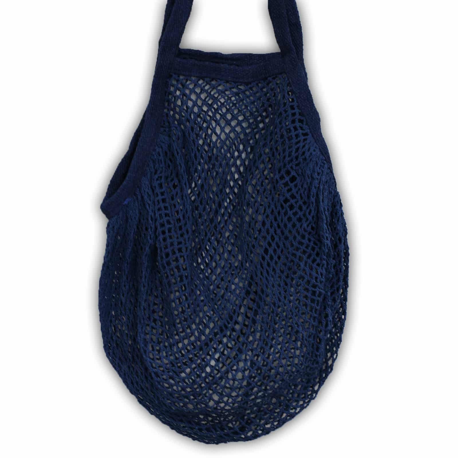 Pure Cotton Mesh Bag - Denim-3