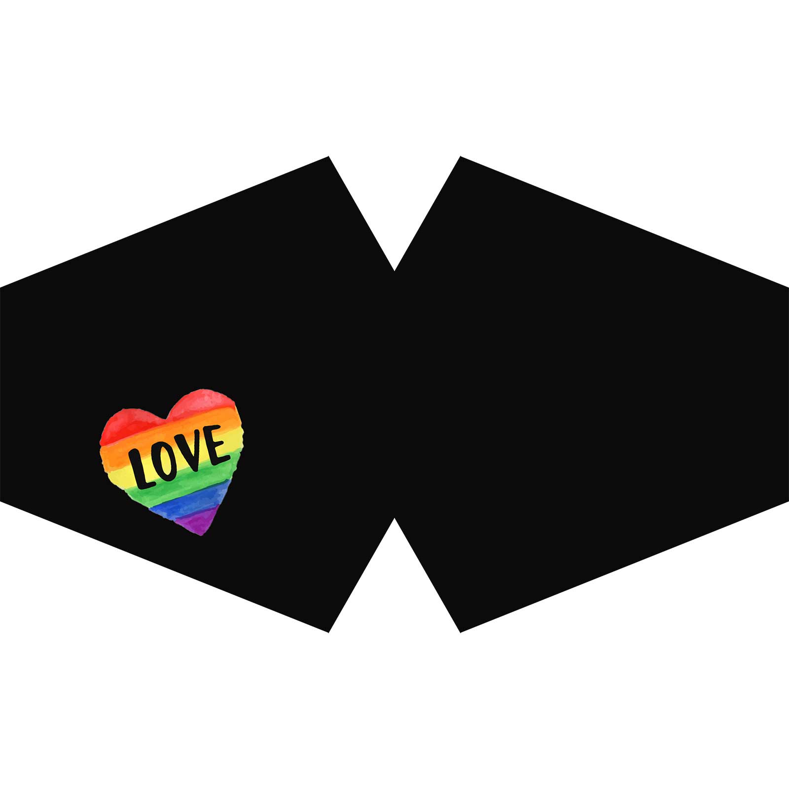 Reusable Fashion Face Covering - Love is Love (Adult)