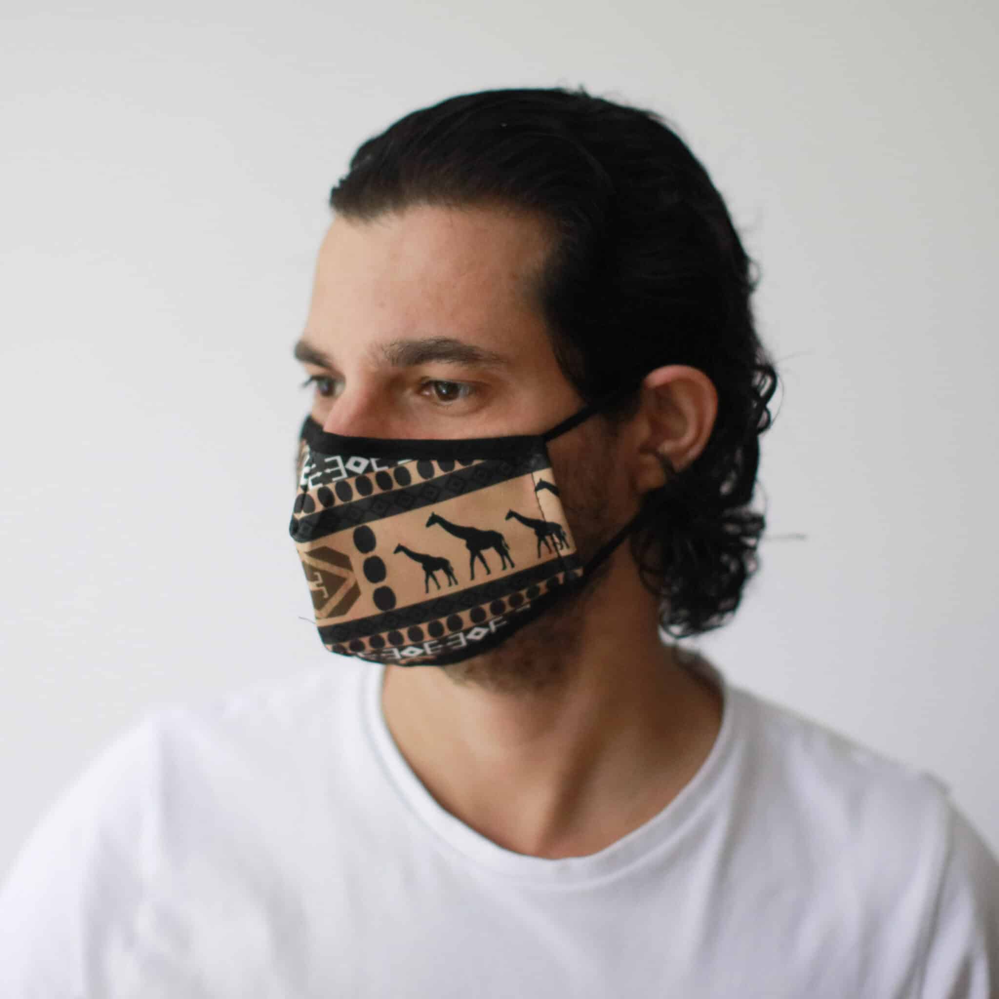 Reusable Fashion Face Mask - African Tribal (Adult)-2
