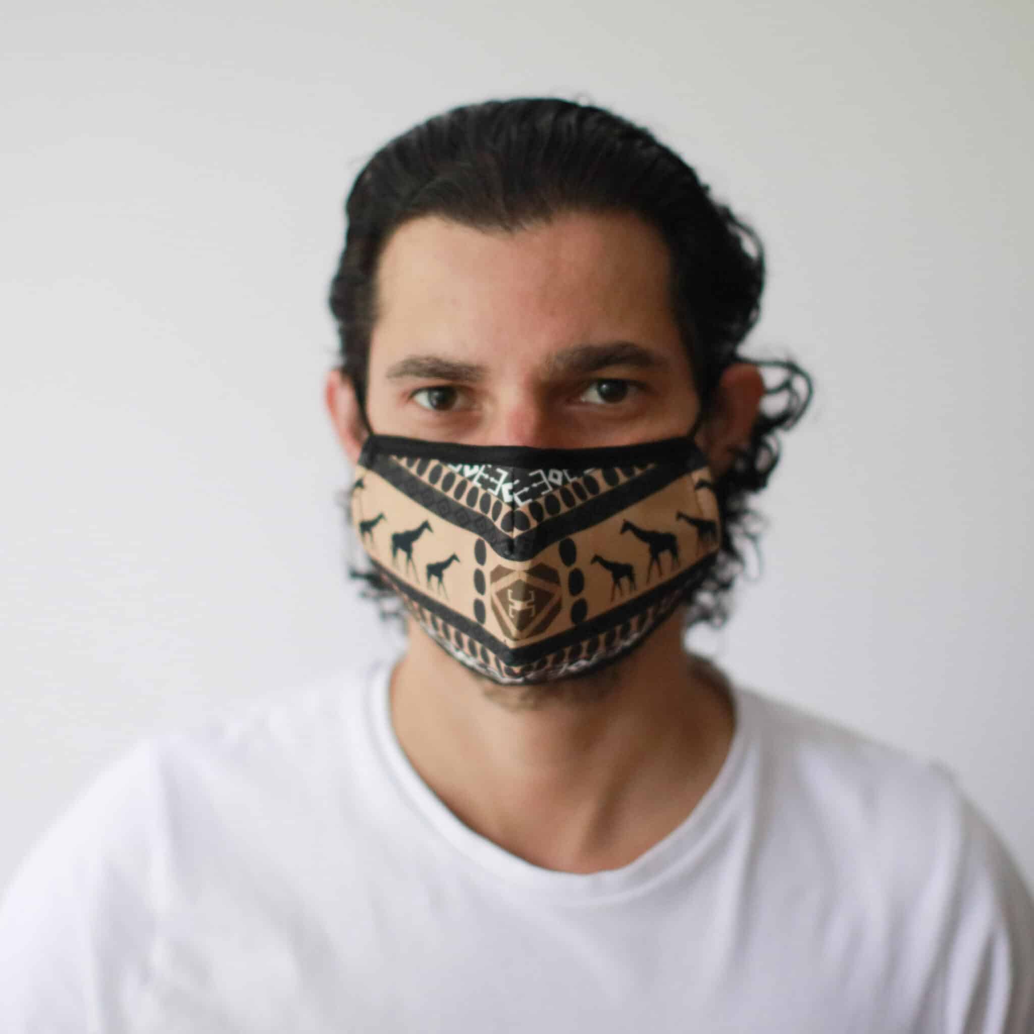 Reusable Fashion Face Mask - African Tribal (Adult)-3
