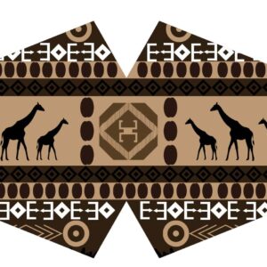 Reusable Fashion Face Mask - African Tribal  (Adult)