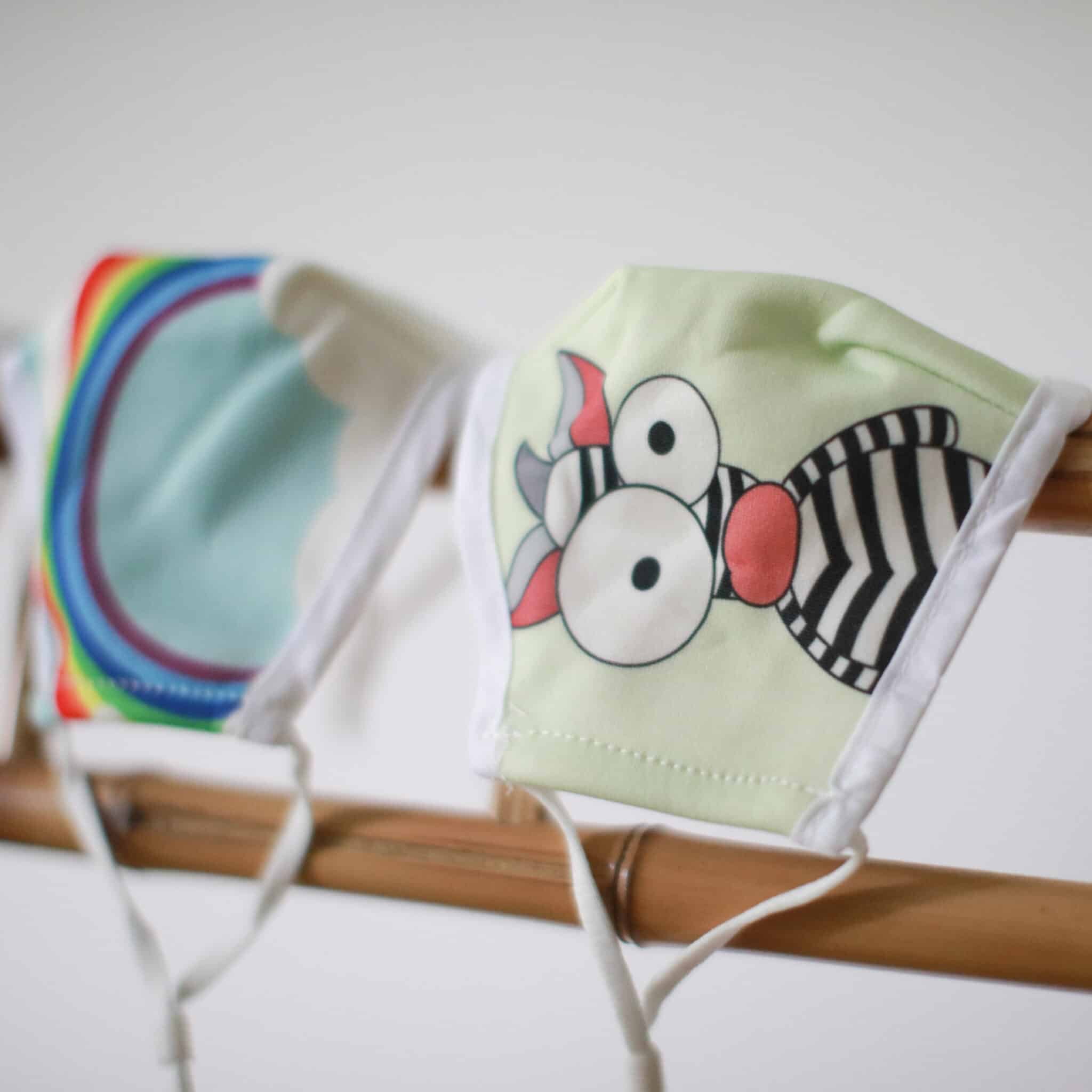 Reusable Fashion Face Mask - Crazy Zebra (Children)-4
