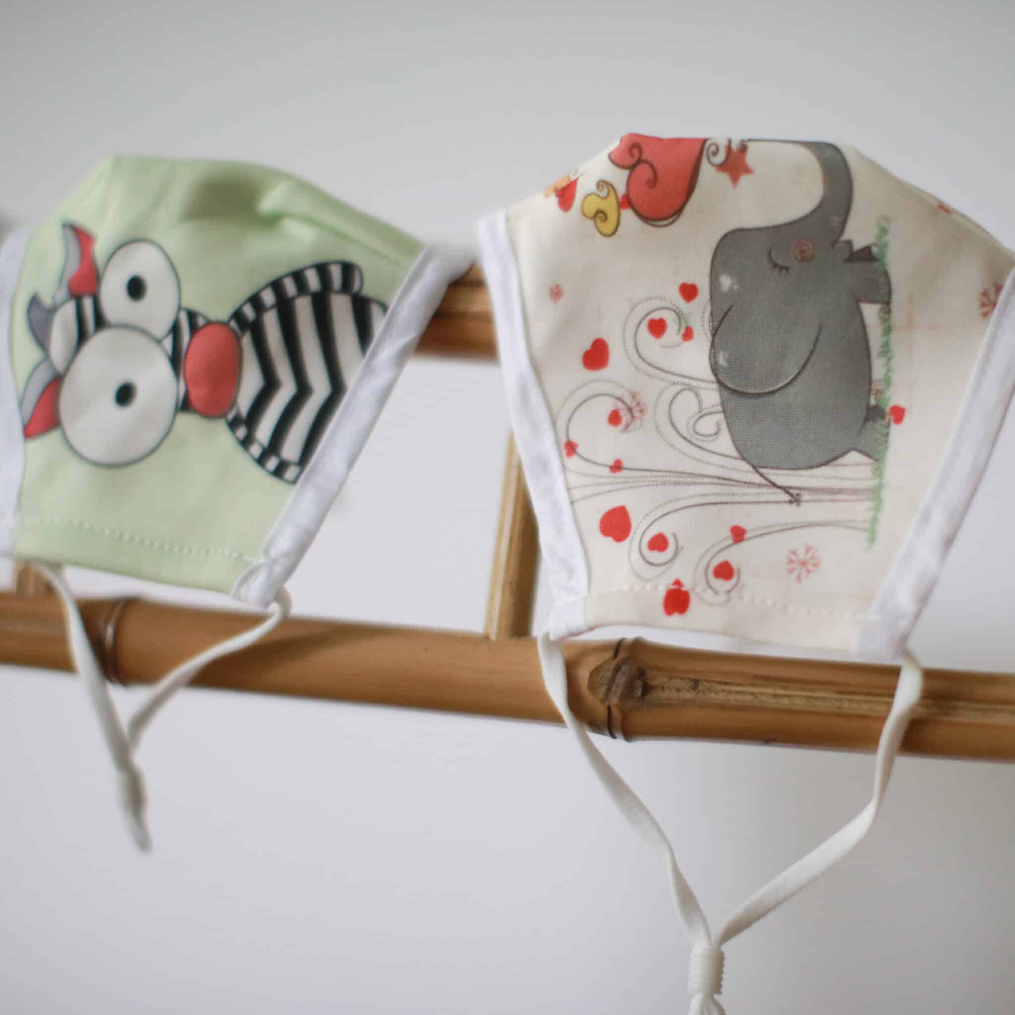 Reusable Fashion Face Mask - Crazy Zebra (Children)-3