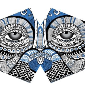 Reusable Fashion Face Mask - Mystical Owl (Adult)