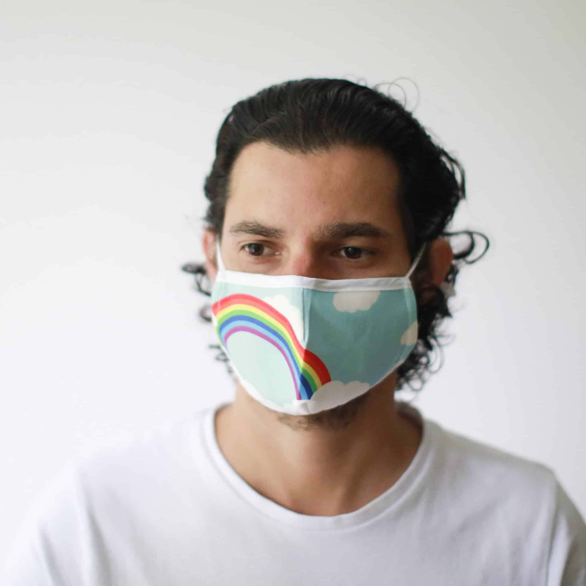 Reusable Fashion Face Mask - Rainbow (Children)-2