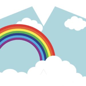 Reusable Fashion Face Mask - Rainbow (Adult)