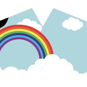 Reusable Fashion Face Mask - Rainbow (Children)