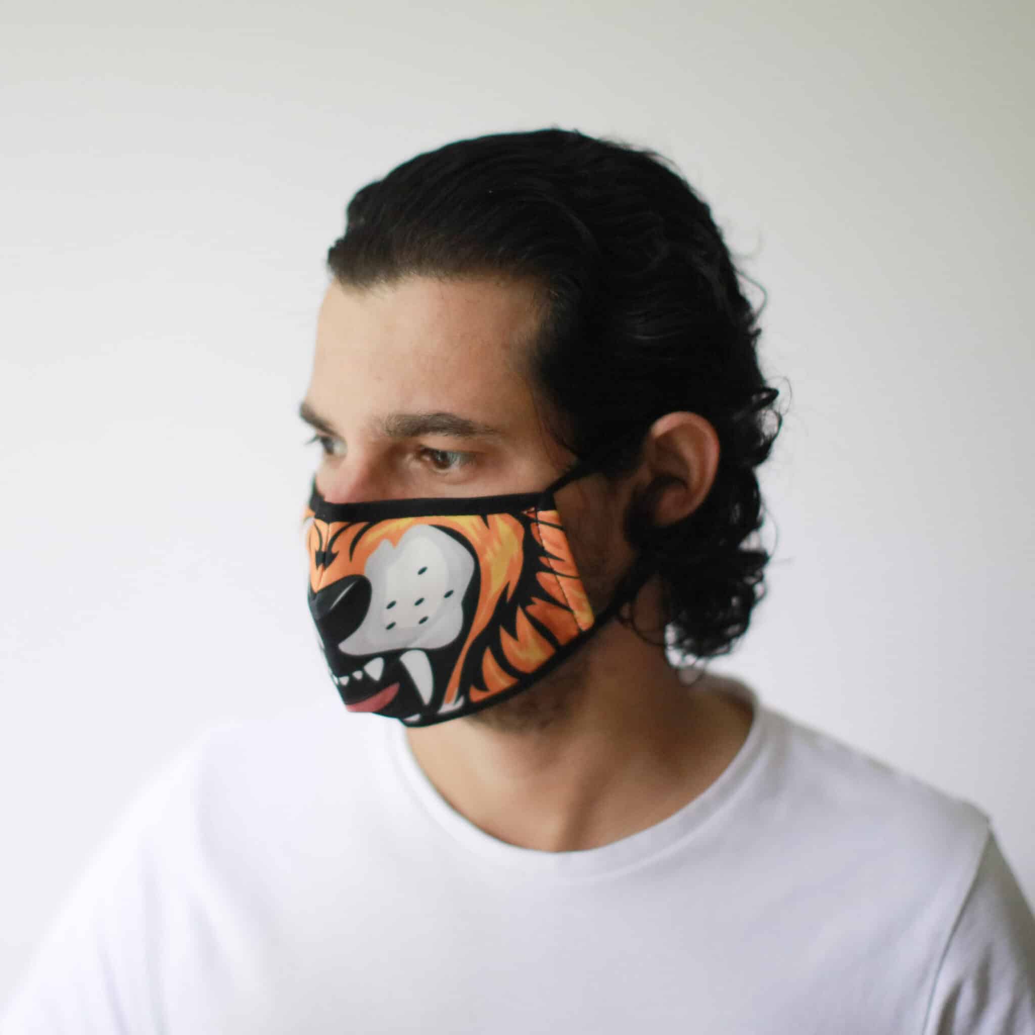 Reusable Fashion Face Mask - Tiger (Adult)-2