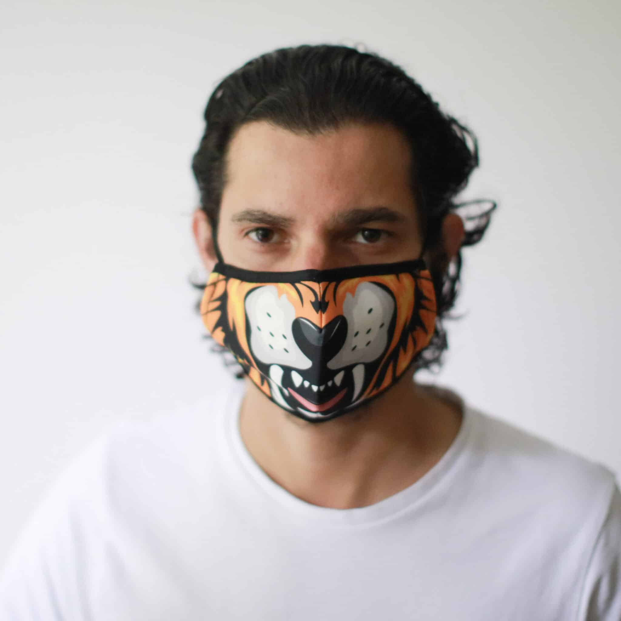 Reusable Fashion Face Mask - Tiger (Children)-2