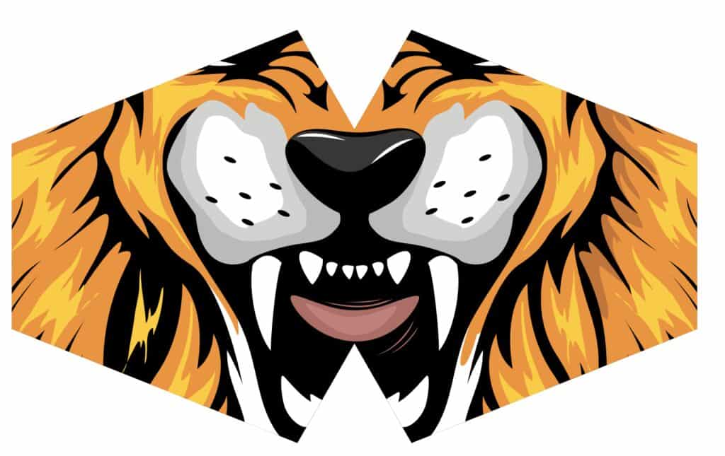 Reusable Fashion Face Mask - Tiger (Children)