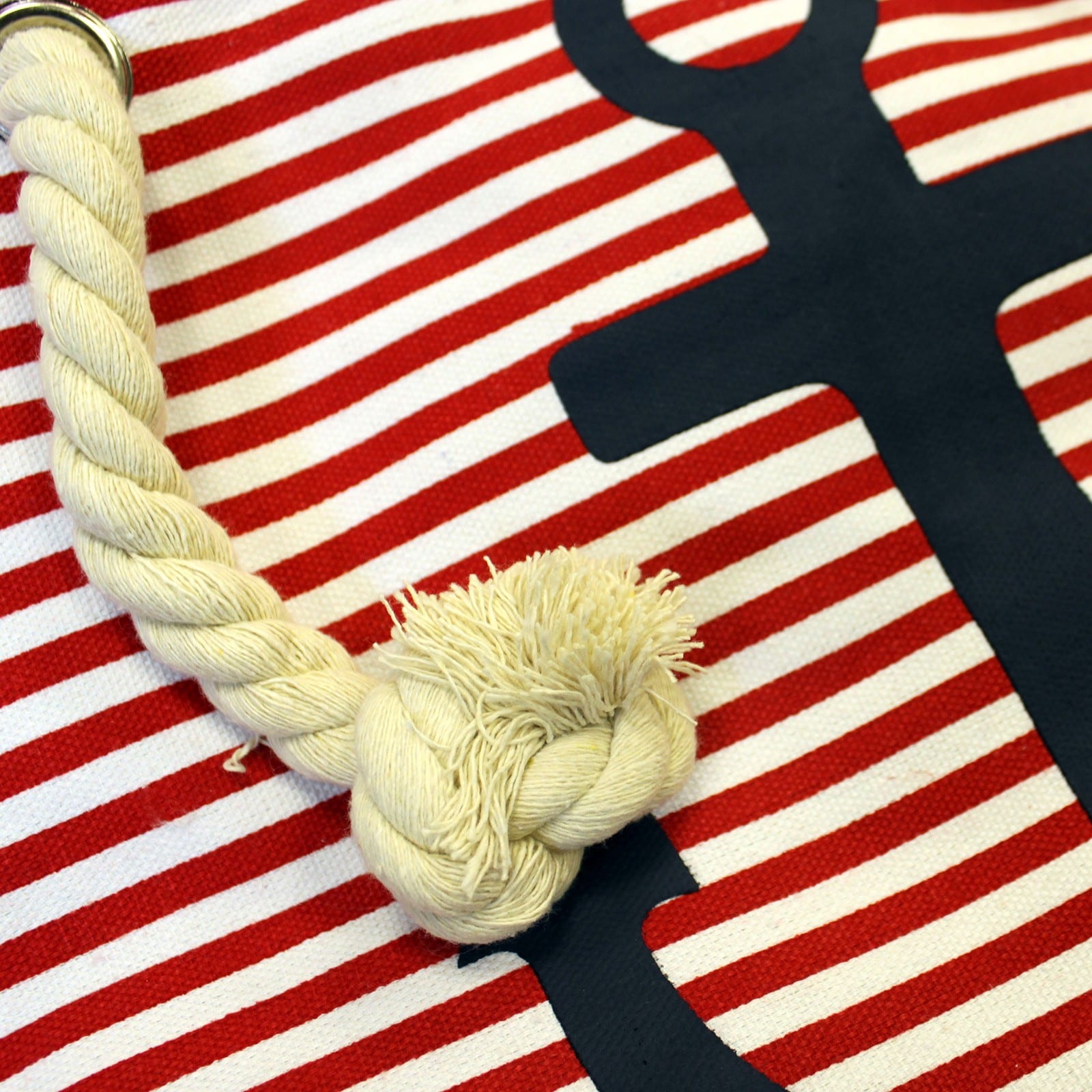 Rope Handle Bag - Blue Anchor-3