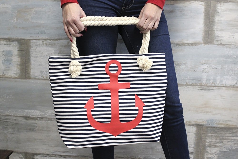 Rope Handle Bag - Blue Anchor-4