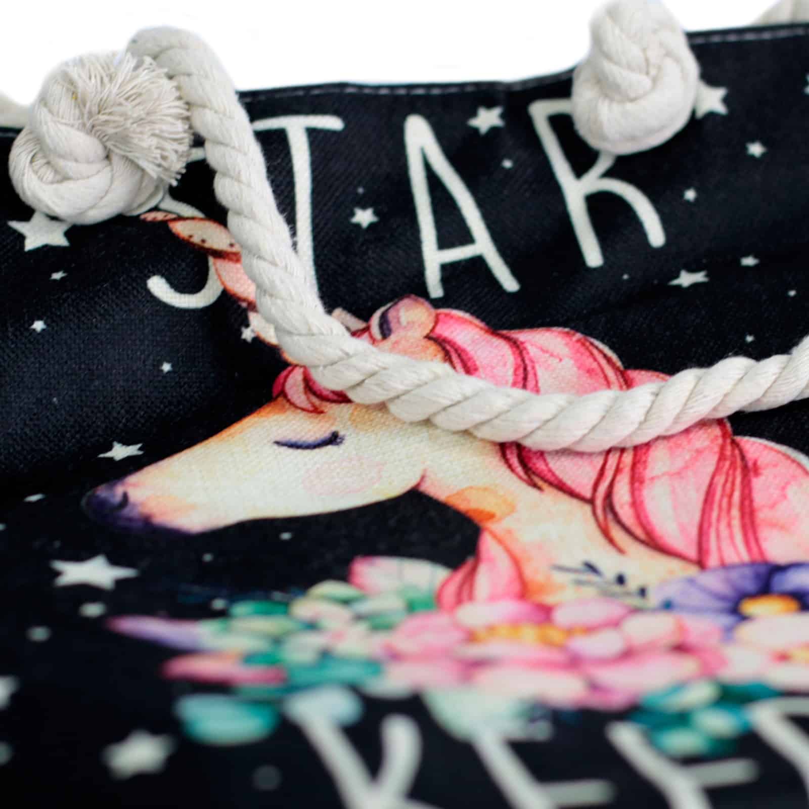 Rope Handle Bag - Star Keeper Unicorn-3