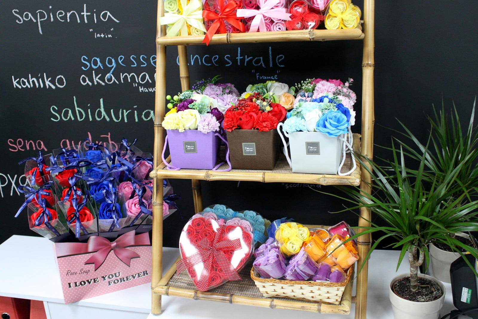 Soap Flower Bouquet - Spring Flowers-3