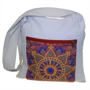 Sling Bag - Red Alpana Silk - Asst