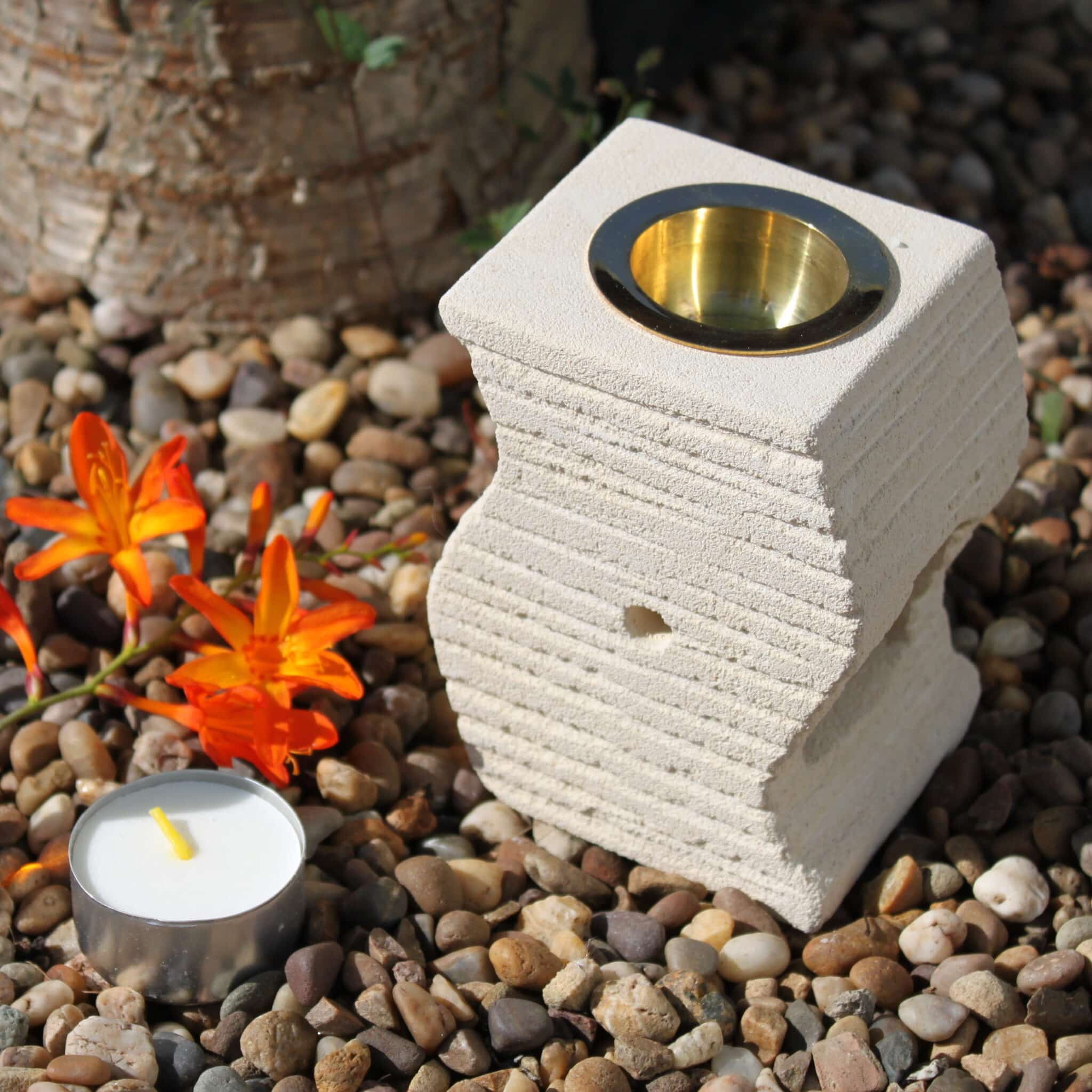 Stone Oil Burner - Stepped Wave-2