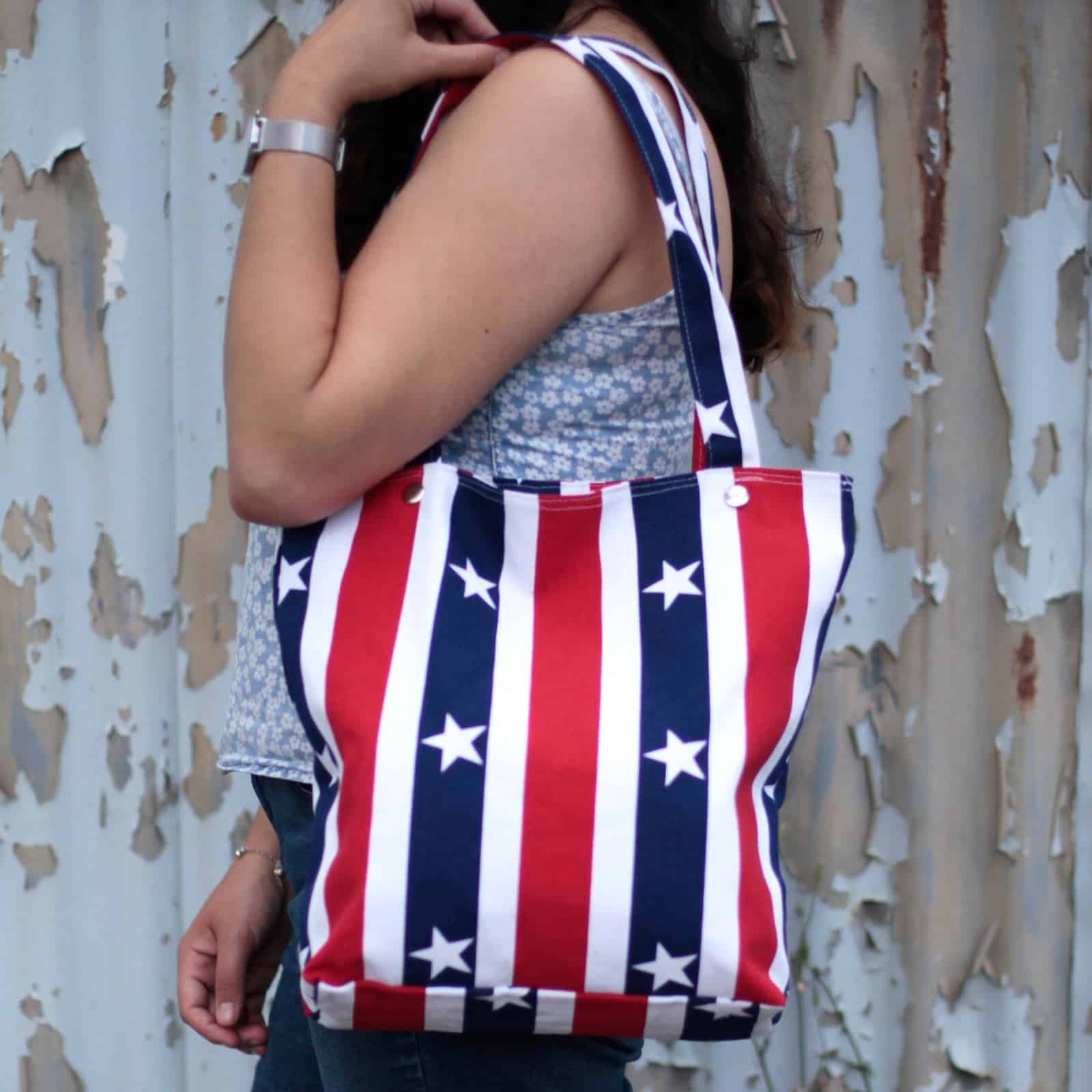 Strong Canvas Bags - Red White & Blue-3