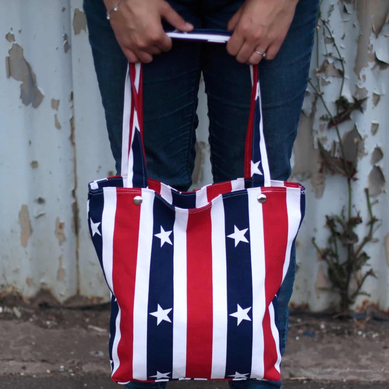 Strong Canvas Bags - Red White & Blue-4
