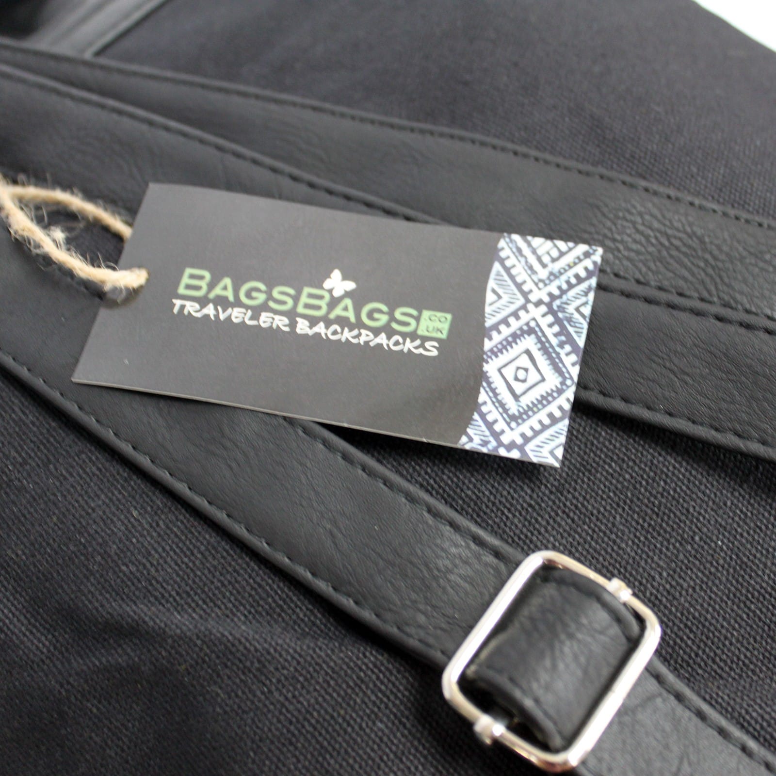 Traveller Backpacks - 2 Pocket Black Swallows-2