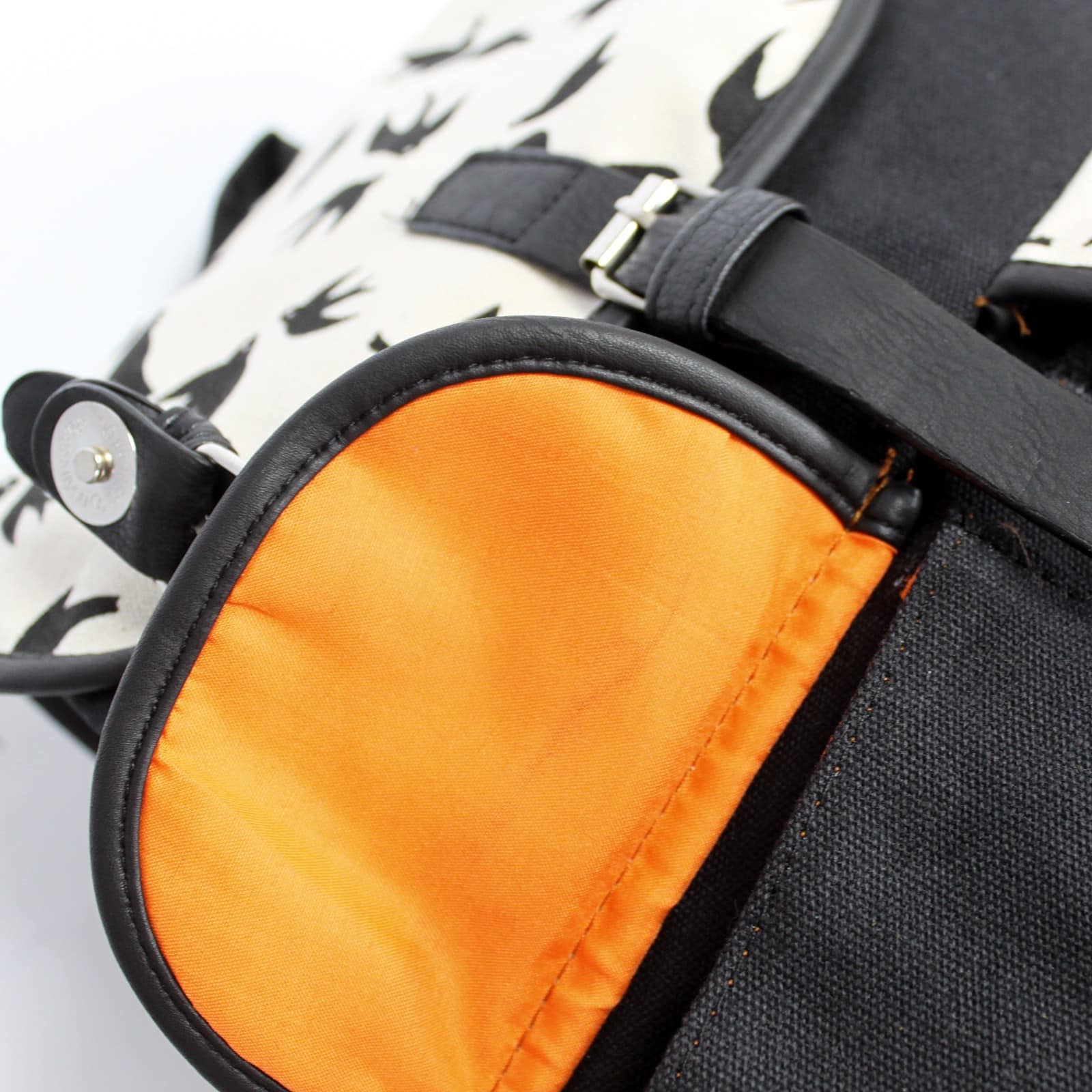Traveller Backpacks - 2 Pocket Black Swallows-3